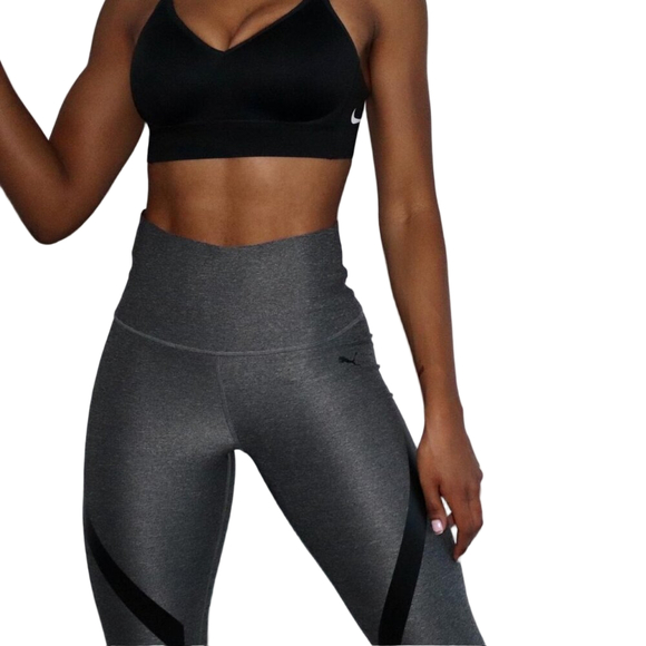 Puma Heathered Gray PWRSHAPE Capri Leggings Medium - Picture 2 of 14